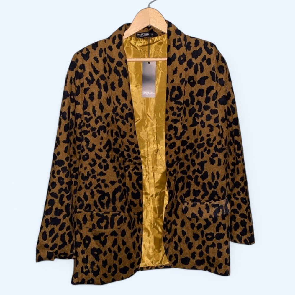 Nasty Gal Leopard Print Blazer